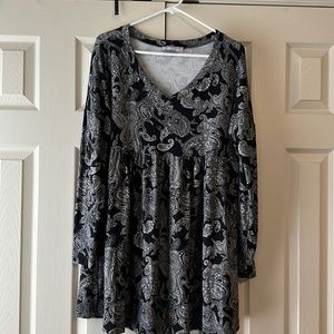 Discount Divas black paisley dress